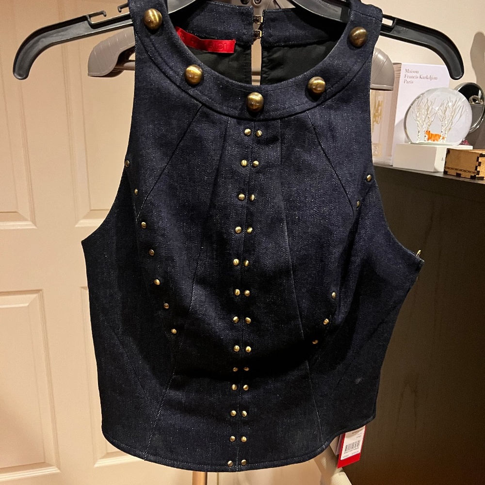 Tamara Mellon denim top